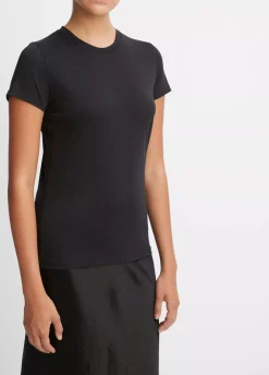 Short Sleeves*Vince - Essential Crew BLACK