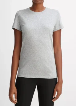 Short Sleeves*Vince - Essential Crew HEATHER GREY