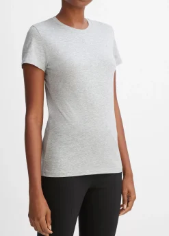 Short Sleeves*Vince - Essential Crew HEATHER GREY