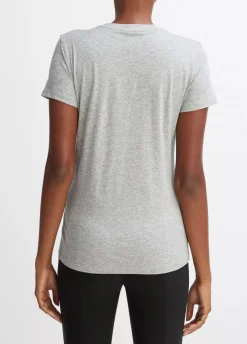 Short Sleeves*Vince - Essential Crew HEATHER GREY