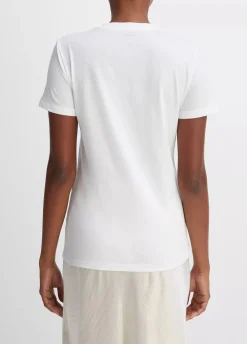 Short Sleeves*Vince - Essential Crew OFF WHITE
