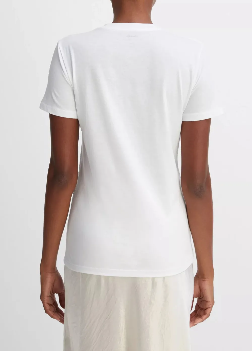 Short Sleeves*Vince - Essential Crew OFF WHITE