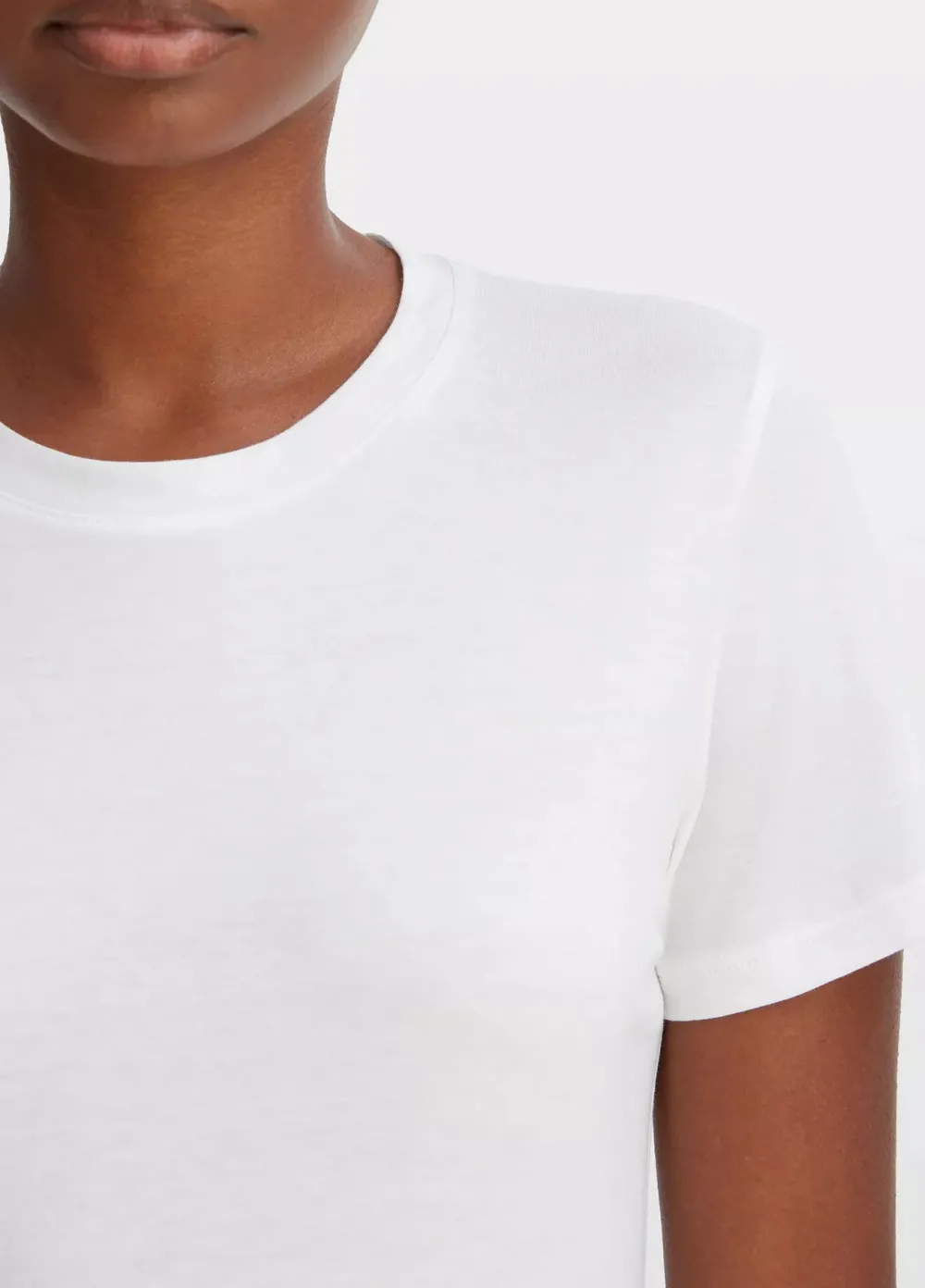 Short Sleeves*Vince - Essential Crew OFF WHITE