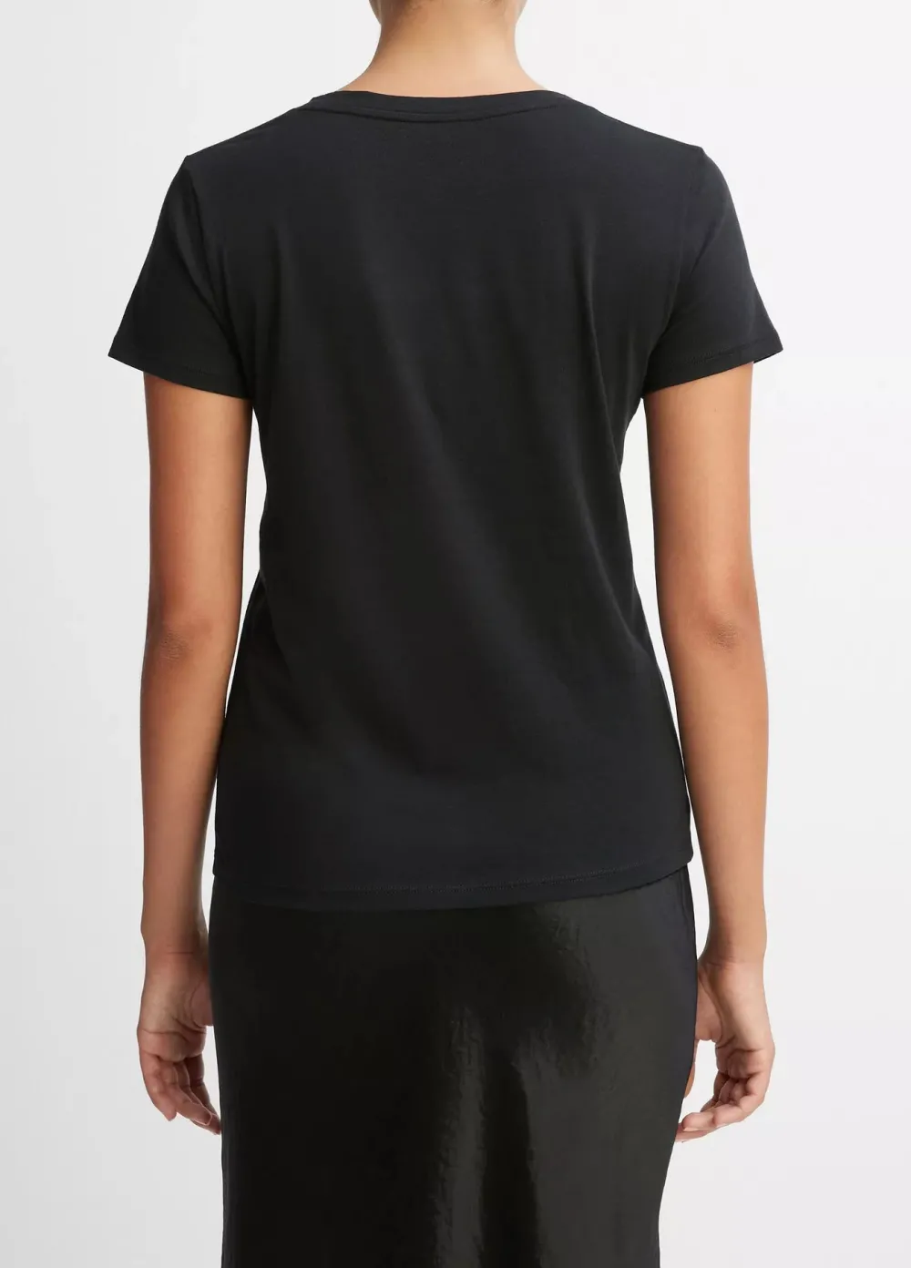 Short Sleeves*Vince - Essential V-Neck BLACK