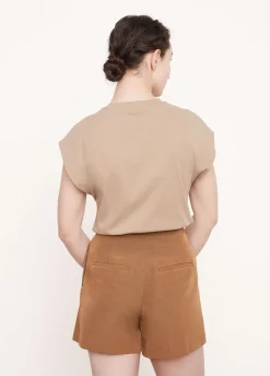 Shorts*Vince - High Waisted Tailored Shorts AMBER WAVE