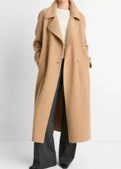 Yarns*Vince - Lofty Belted Long Coat CAMEL