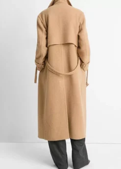 Yarns*Vince - Lofty Belted Long Coat CAMEL