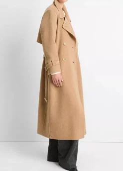 Yarns*Vince - Lofty Belted Long Coat CAMEL