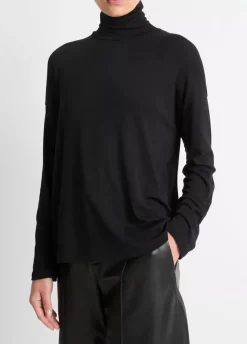 Long Sleeves*Vince - Relaxed L/S Turtleneck BLACK